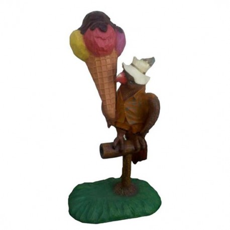 Papuga z lodem 180 cm - figura reklamowa