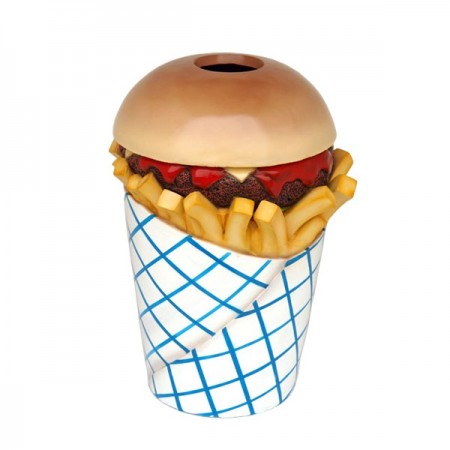 Kosz hamburger 105 cm - figura reklamowa