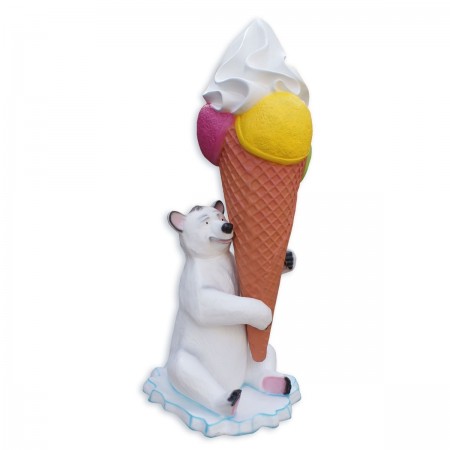 Miś z lodem 230 cm - figura reklamowa