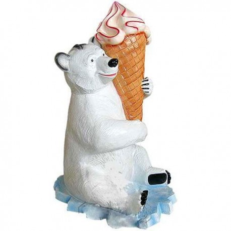 Miś z lodem 140 cm - figura reklamowa